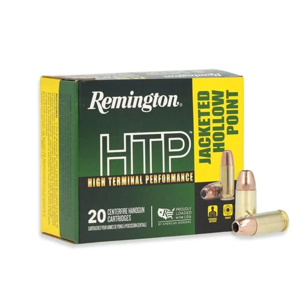 Municao Remington Calibre 9mm Luger JHP 147gr HTP Caixa 20un