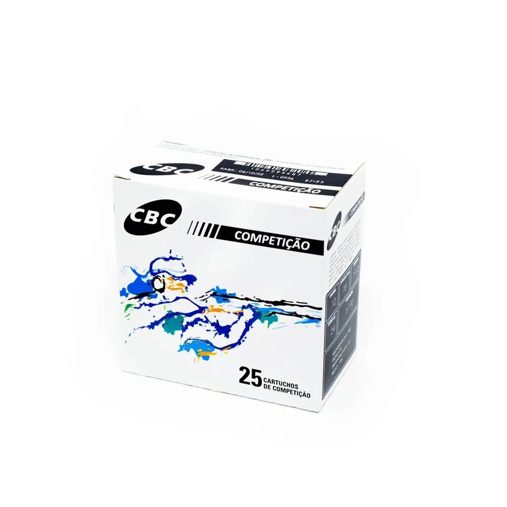 Cartucho CBC 12 GA Câmara 70mm F-150 Chumbo 7 ½ 24g Caixa 25un — foto 2 de 3