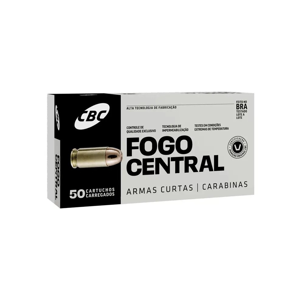 Munição CBC Calibre .45 Auto ETOG 230gr Treina Caixa 50un